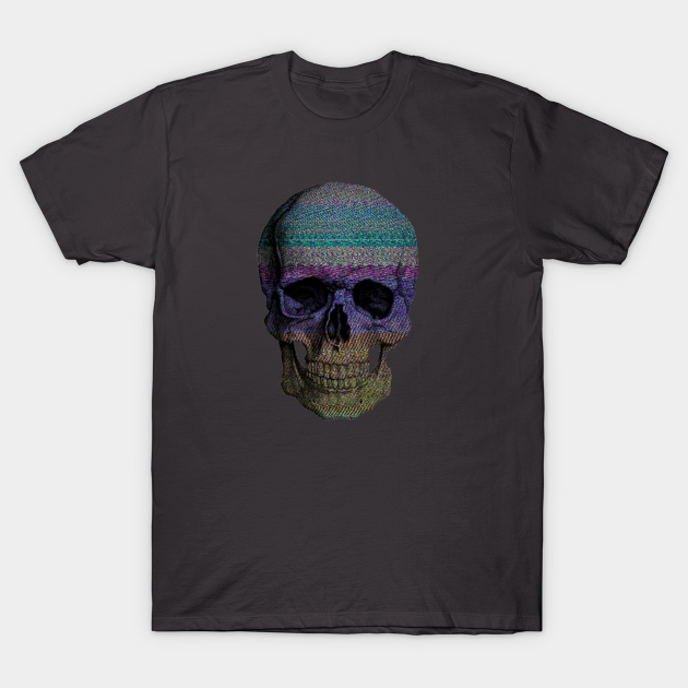 Analogous Color Scheme Skeleton Head T-shirt, Hoodie, SweatShirt, Long Sleeve