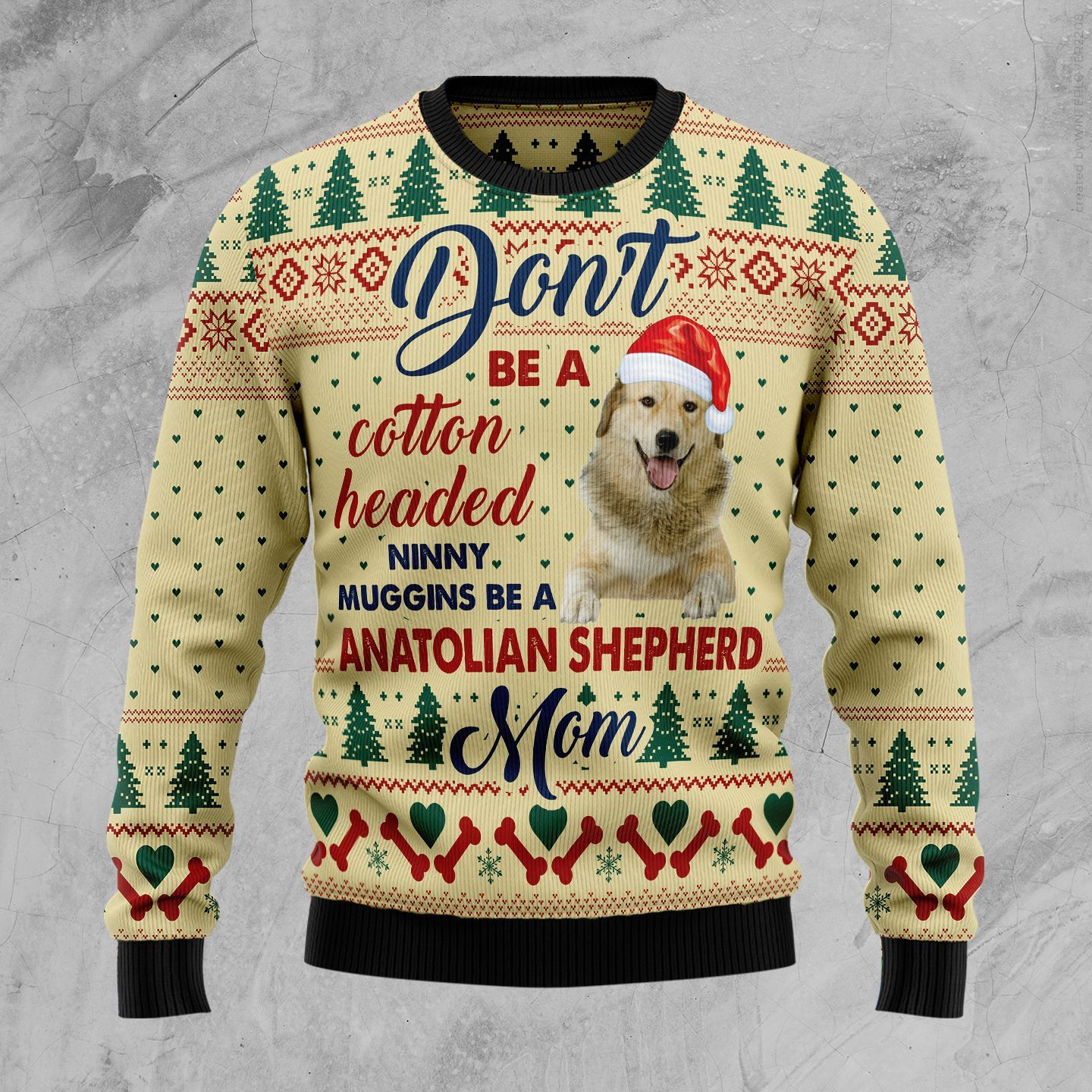 Anatolian Shepherd Mom Ugly Christmas Sweater All Over Print Sweatshirt