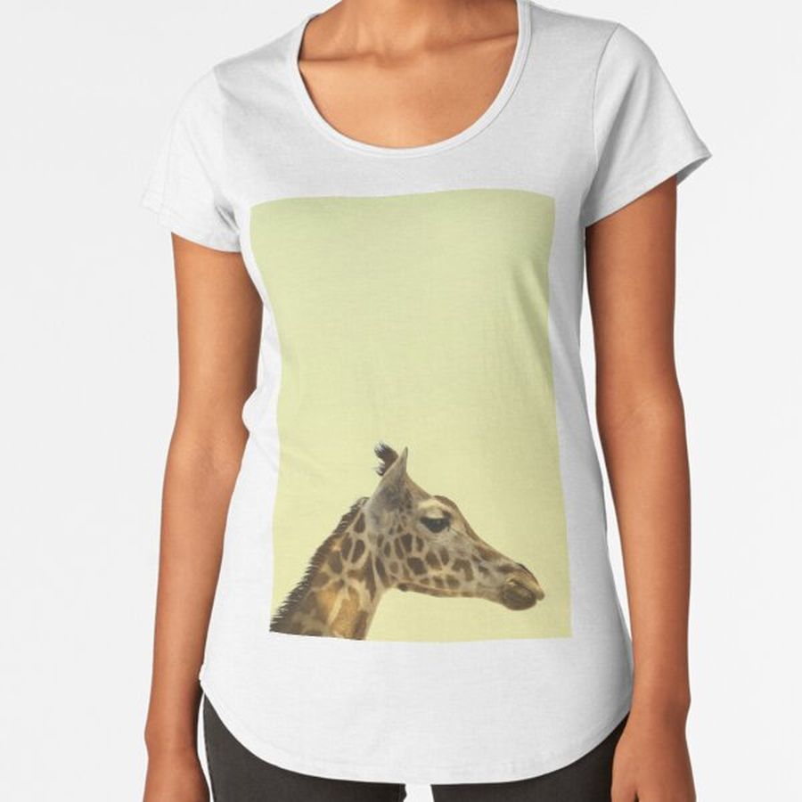 Animal - poster - minimalist design girafa Premium Scoop T-Shirt