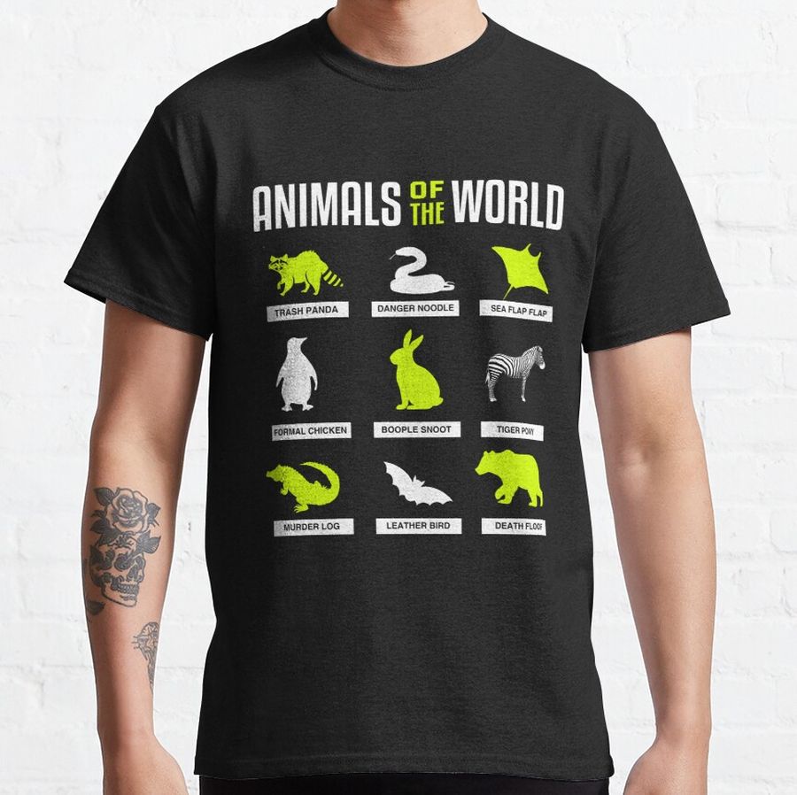 Animals Of The World Classic T-Shirt