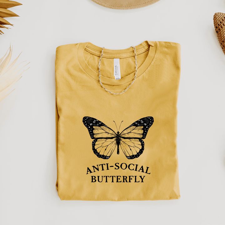 Anti-social butterfly – Butterfly lover, anti-social person