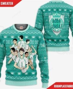 Aoba Johsai Haikyuu Ugly Christmas Sweater All Over Print Sweatshirt