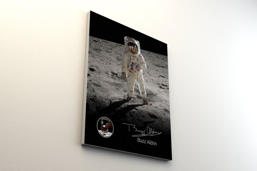 Apollo 11 canvas, poster or digital file, Buzz Aldrin, Home decor, Wall art