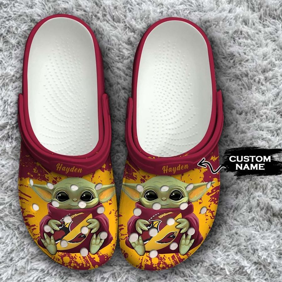 Arizona Cardinals Baby Yoda Crocs Classic Clogs Shoes Design Outlet For Adult Men Women