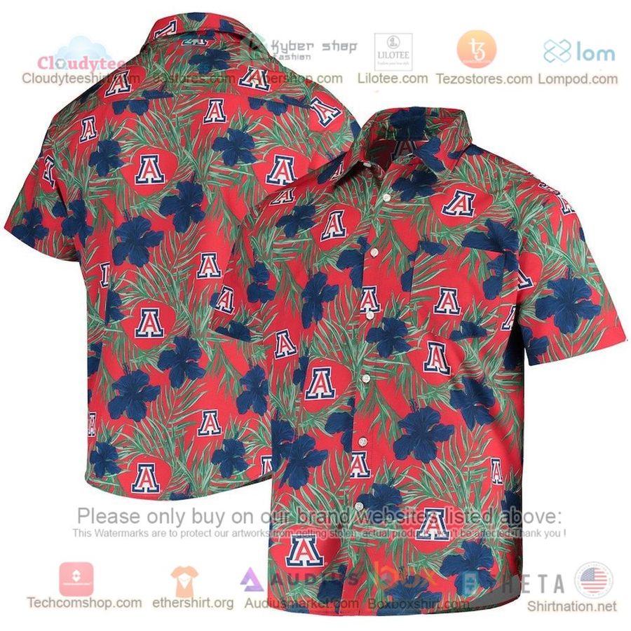 Arizona Wildcats Navy Floral Hawaiian Shirt – LIMITED EDITION