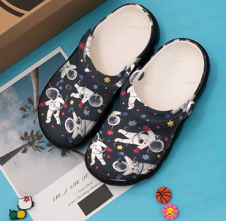 Astronaut Space 5 Gift For Lover Rubber Crocs Crocband Clogs, Comfy Footwear