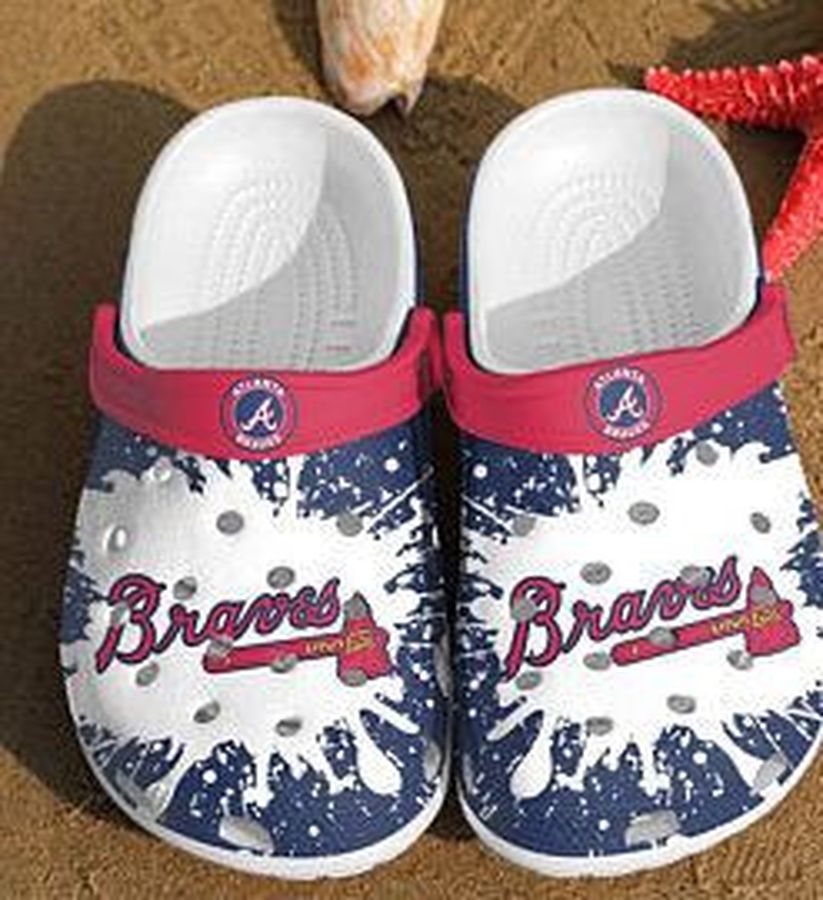 Atlanta Braves Crocband Clog  Clog Comfortable For Mens And Womens Classic Clog  Water Shoes  Atlanta Braves Crocs