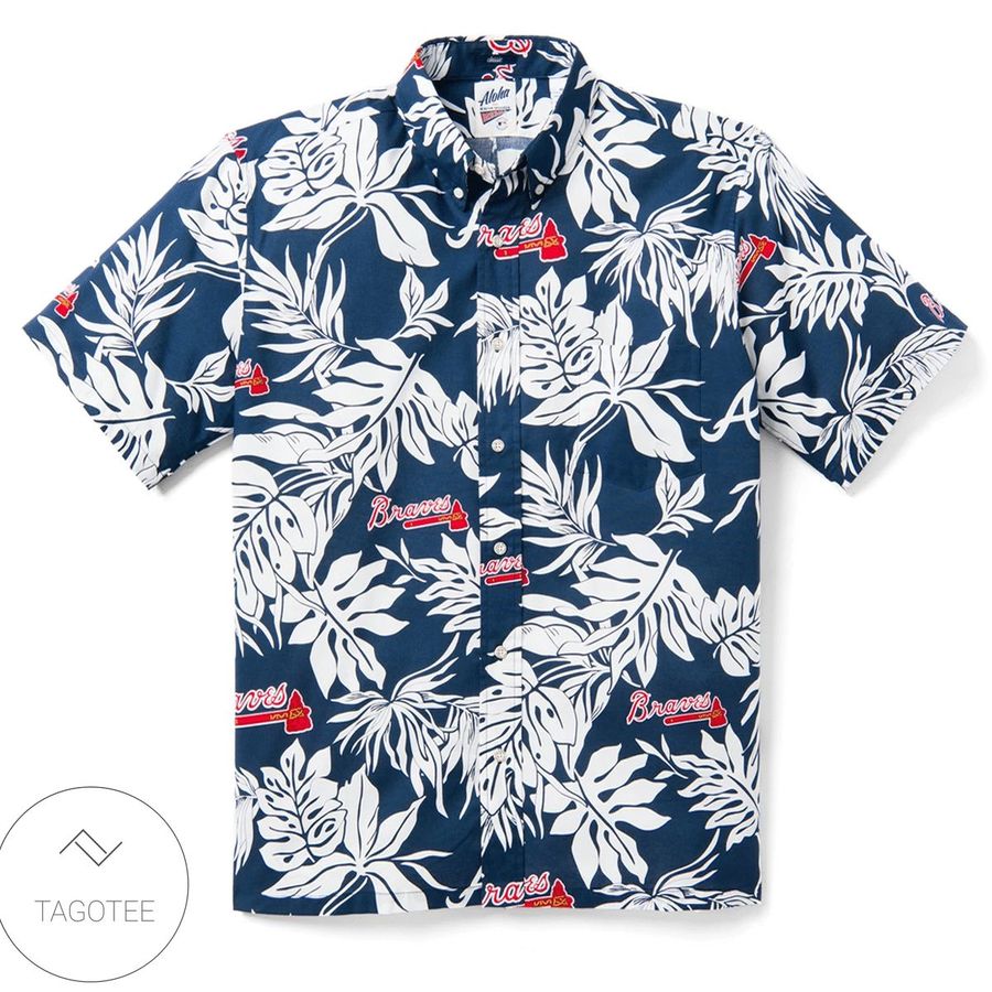 Atlanta Braves Logo Aloha Hawaiian Shirt