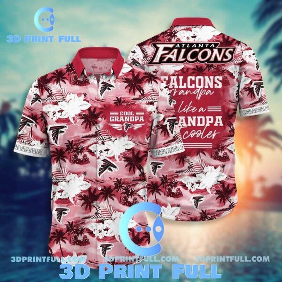 Atlanta Falcons Hawaiian Shirt For Grandparent