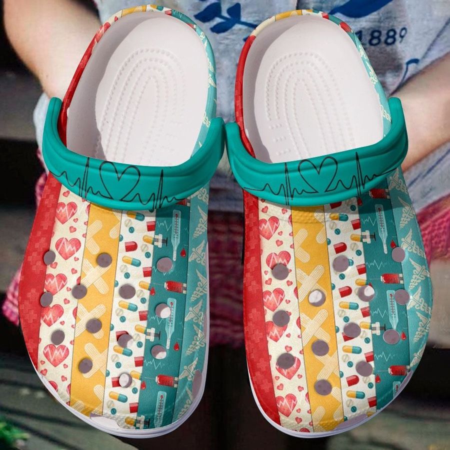 Attractive Nurse Pattern Shoes - Doctor Crocs Clog Gift For Women Men