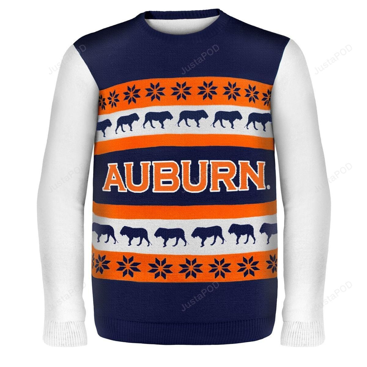 Auburn Wordmark NCAA Ugly Christmas Sweater All Over Print Sweatshirt