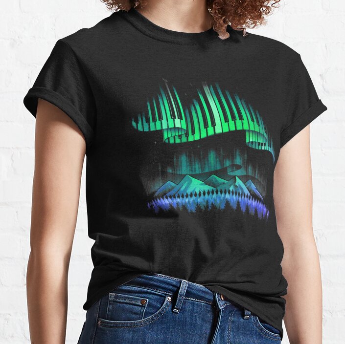 Aurora Borealis Song Classic T-Shirt