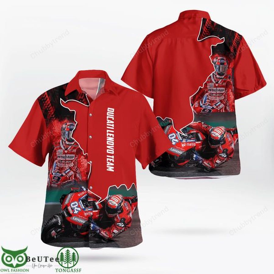 Australian Motorcycle Grand Prix Ducati Lenovo Team Motorcycle Hawaiian Shirt