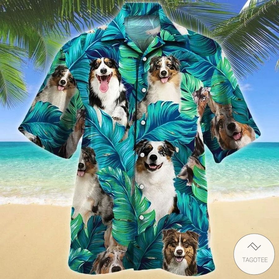 Australian Shepherd Dog Hawaiian Shirt