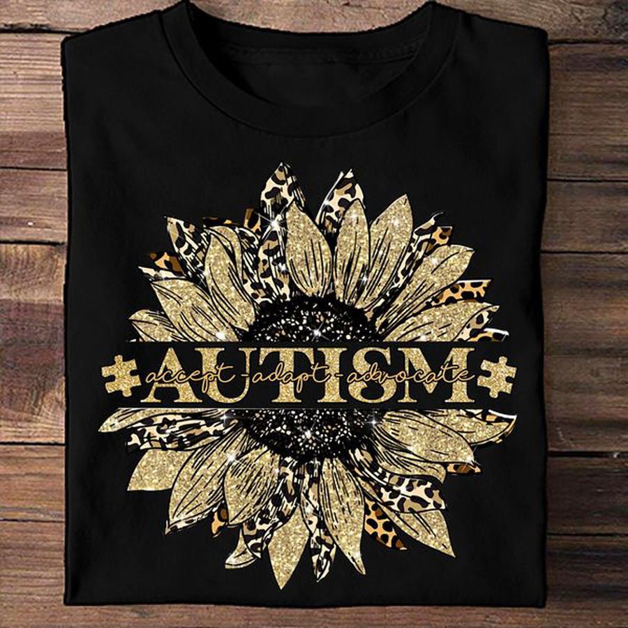 Autism Awareness, Autism Sunflower, Accept Adapt Advocate