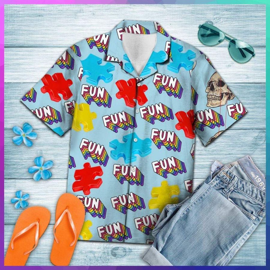 Autism Fun Summer Hawaiian Shirt Pre10936, Hawaiian shirt, beach shorts, One-Piece Swimsuit, Polo shirt, funny shirts, gift shirts, Graphic Tee