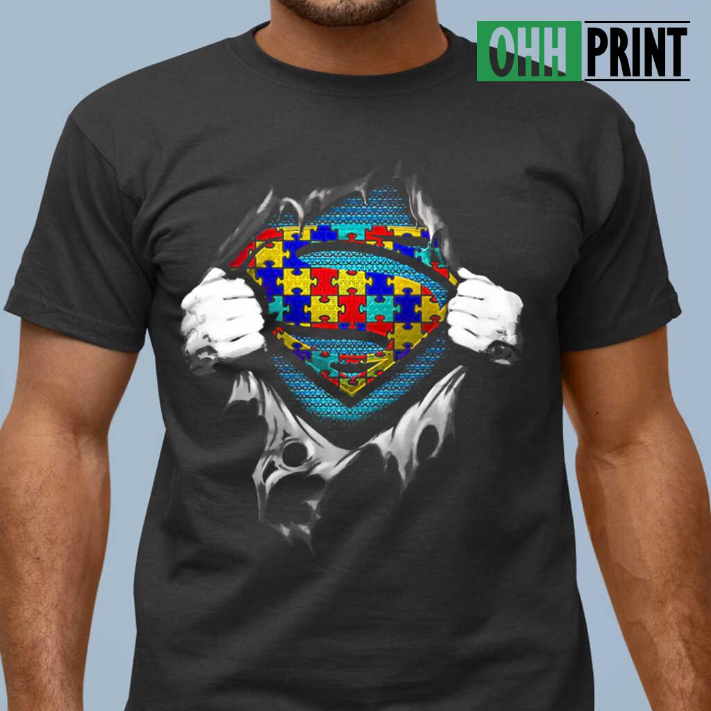Autism Hero 3D Tshirts Black