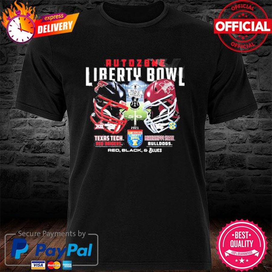 Auto Zone Liberty Bowl 2021 Mississippi State And Texas Tech T-shirt