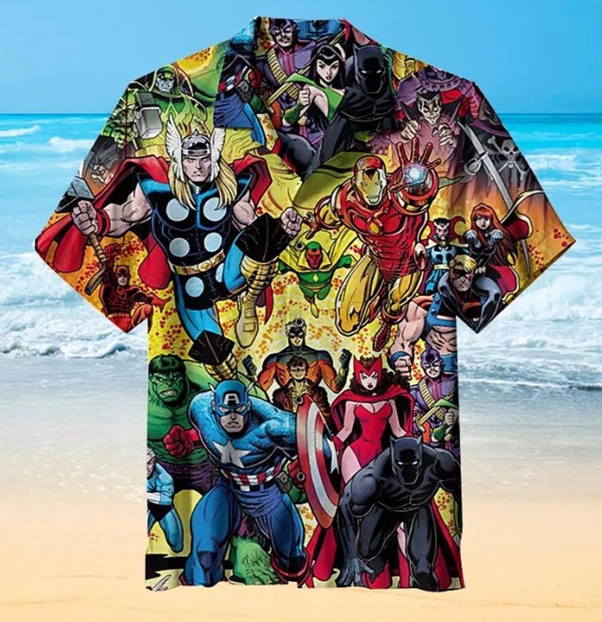 Avengers Comic Hawaiian Shirt