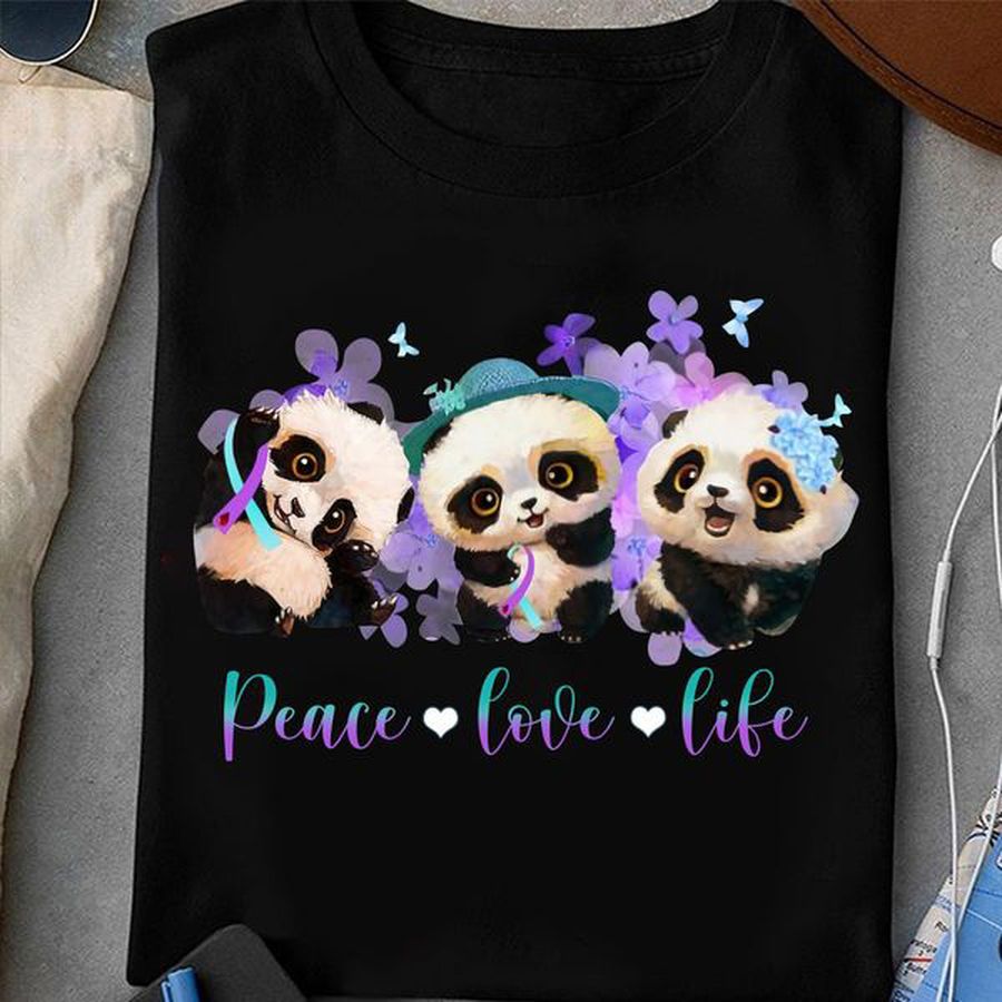 Awareness Panda, Cute Panda, Peace Love Life