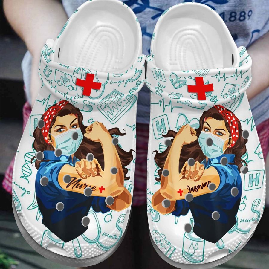 Awesome Nurse Shoes - Super Hero Nurse Crocs Clog Gift For Women Girl