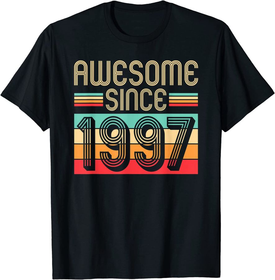 Awesome Since 1997 25th Birthday Retro 25 Years Old_1