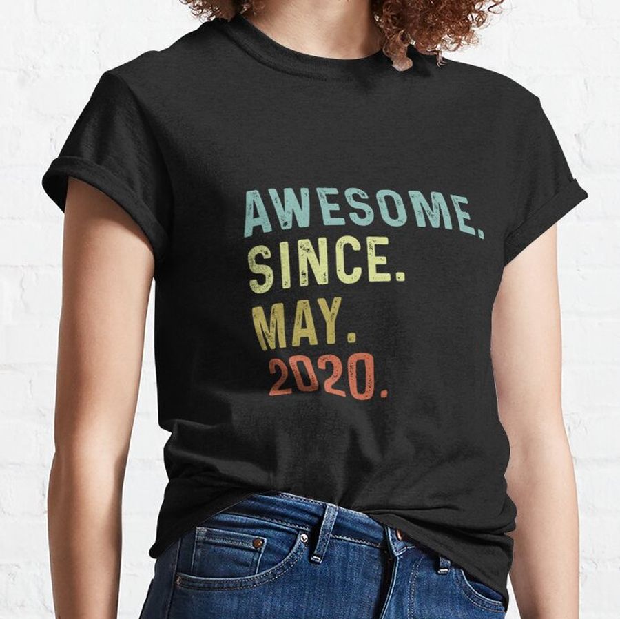 Awesome since May 2020 funny birthday gift Classic T-Shirt