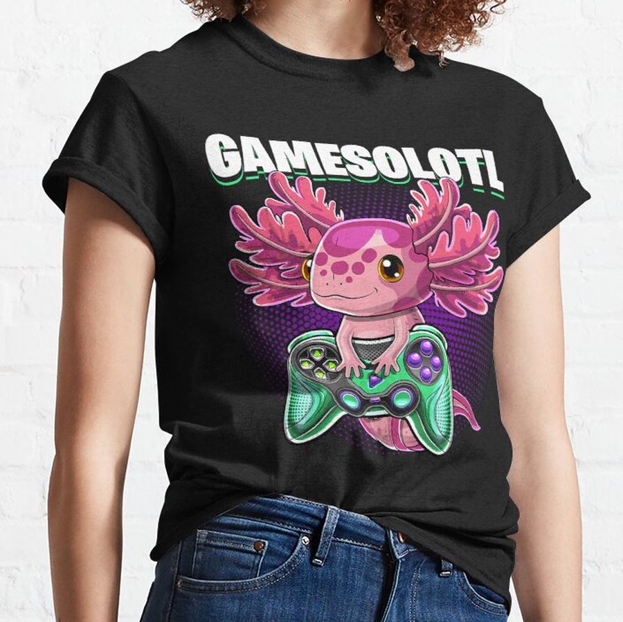 Axolotl Gamesolotl Axolotl Video Game Controller Gaming Boys Kids 310 Classic T-Shirt