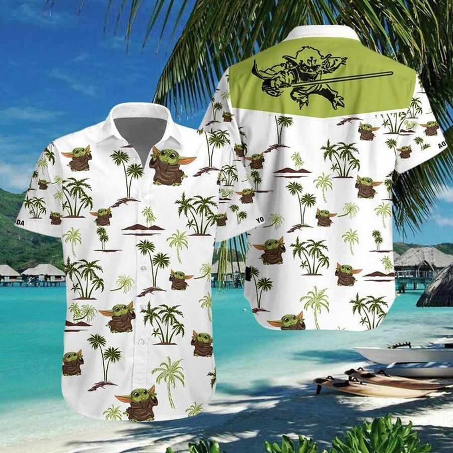 Baby Yoda Hawaiian Shirt