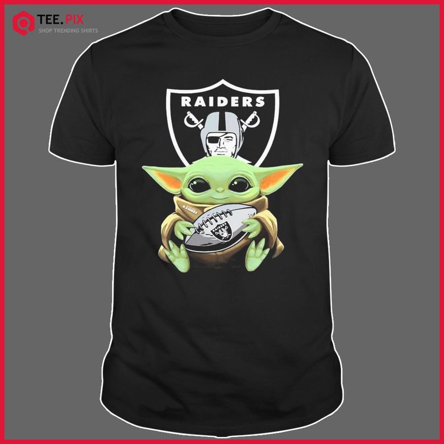 Baby Yoda Las Vegas Raider Football T-Shirt