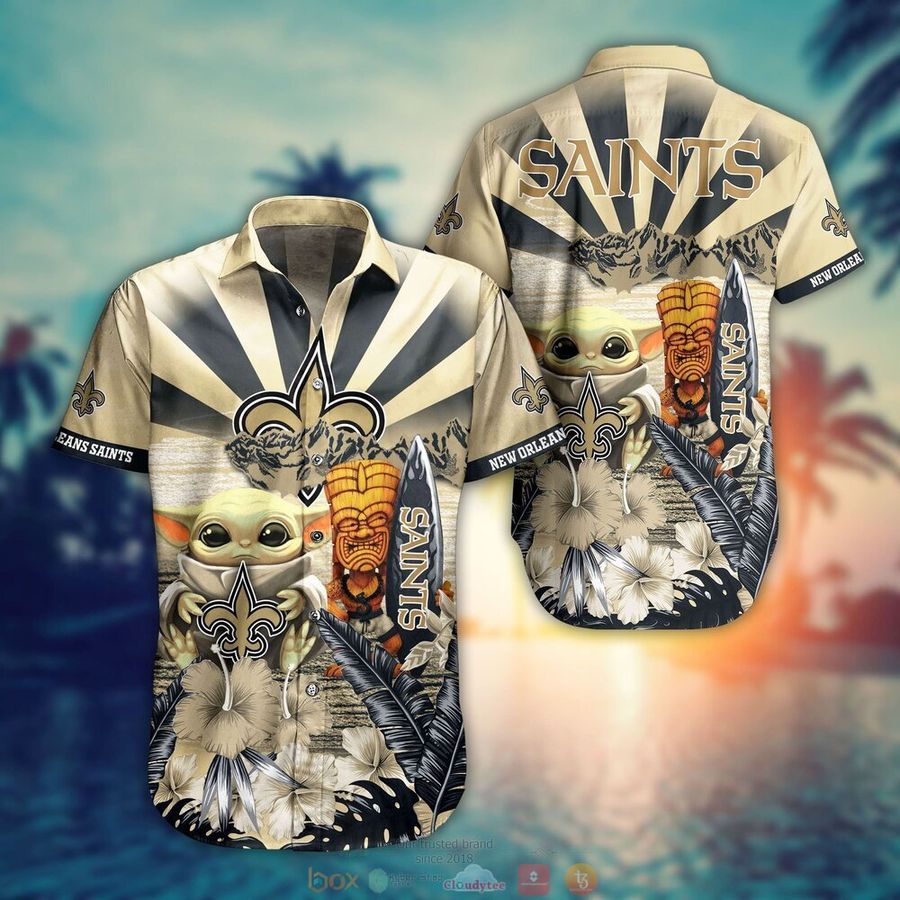 Baby Yoda New Orleans Saints Hawaiian Shirt