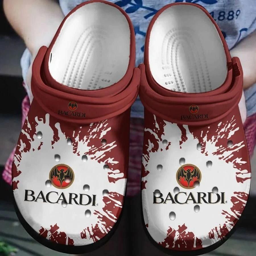 Bacardi Red White Pattern Crocs Crocband Clog