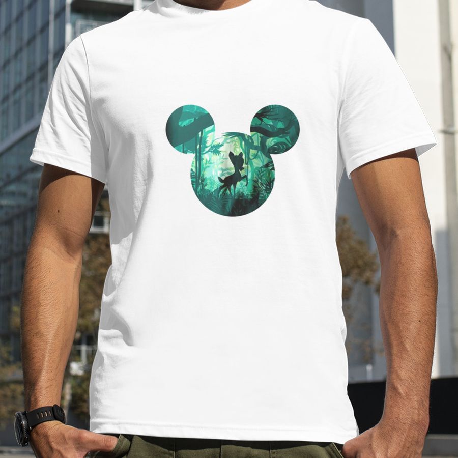 Bambi Layered Jungle Mickey Mouse Head shirt