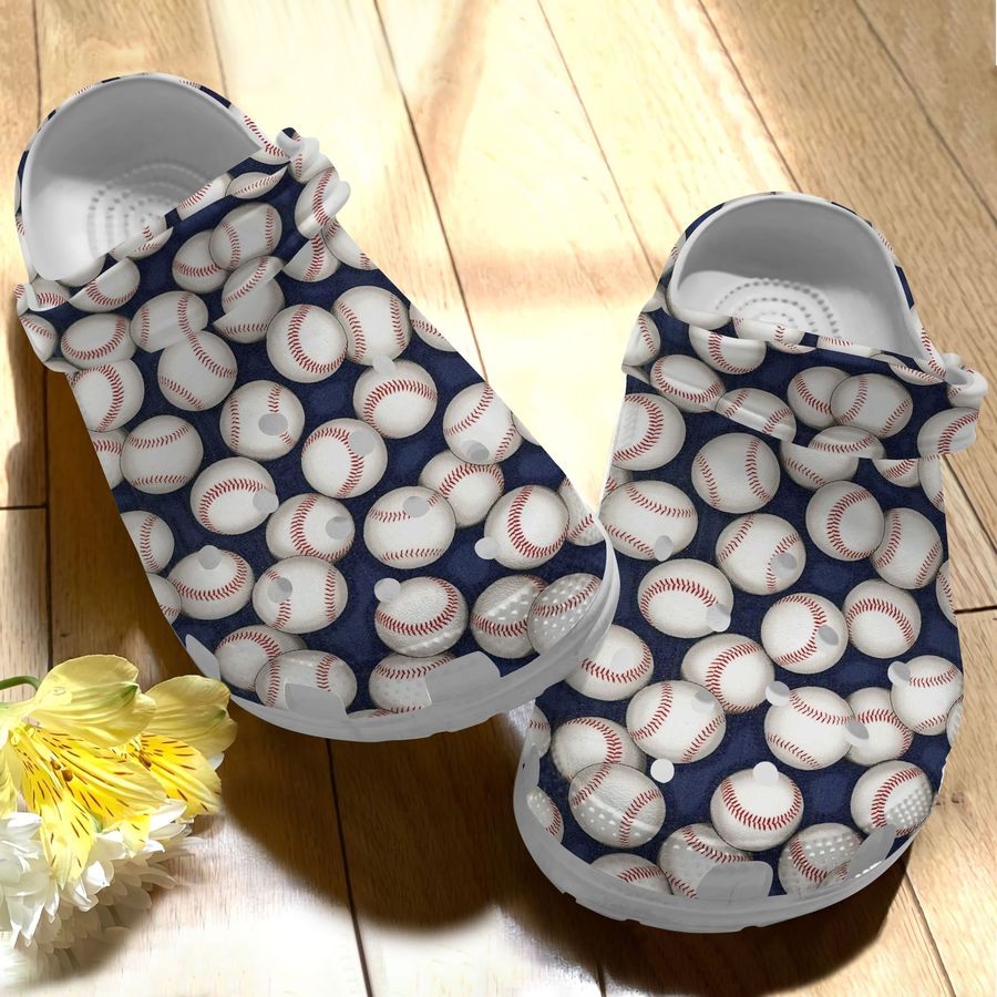 Baseball Clog Baseball Pattern Crocs Crocband Clog