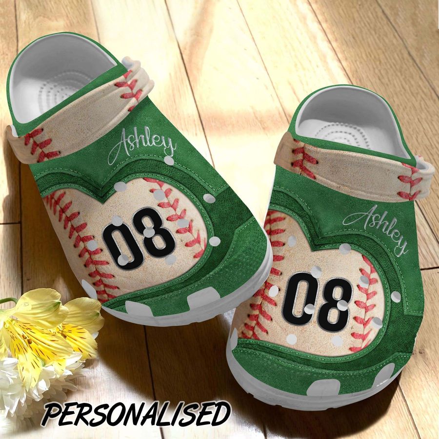 Baseball Clog Personalized Baseball Love