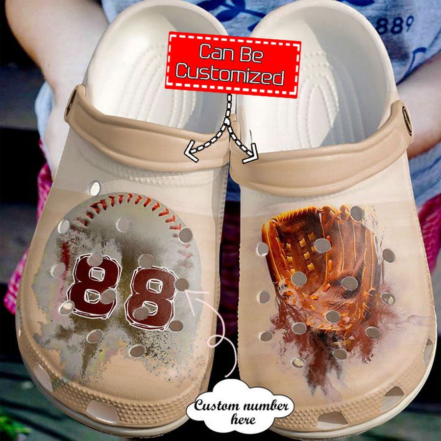 Baseball Crocs - Baseball Personalized Vintage Clog Shoes