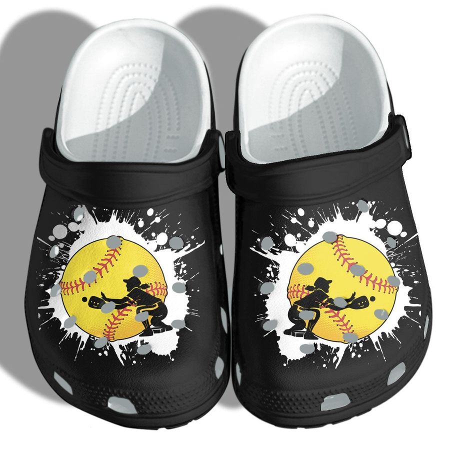 Baseball Girl Custom Crocs Shoes Clogs For Women - Baseball Sports Beach Crocs Shoes Clogs Birthday Gifts For Daughter Girl