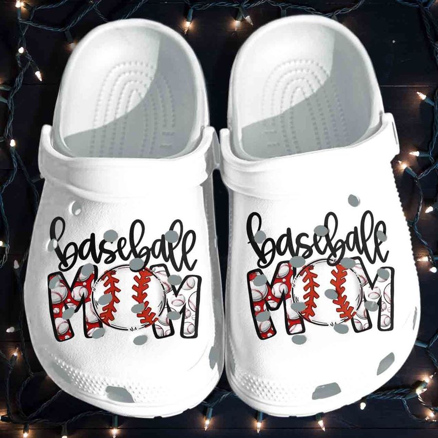 Baseball Mom Shoes Crocs Clog Birthday Gift For Girl Daughter Mom