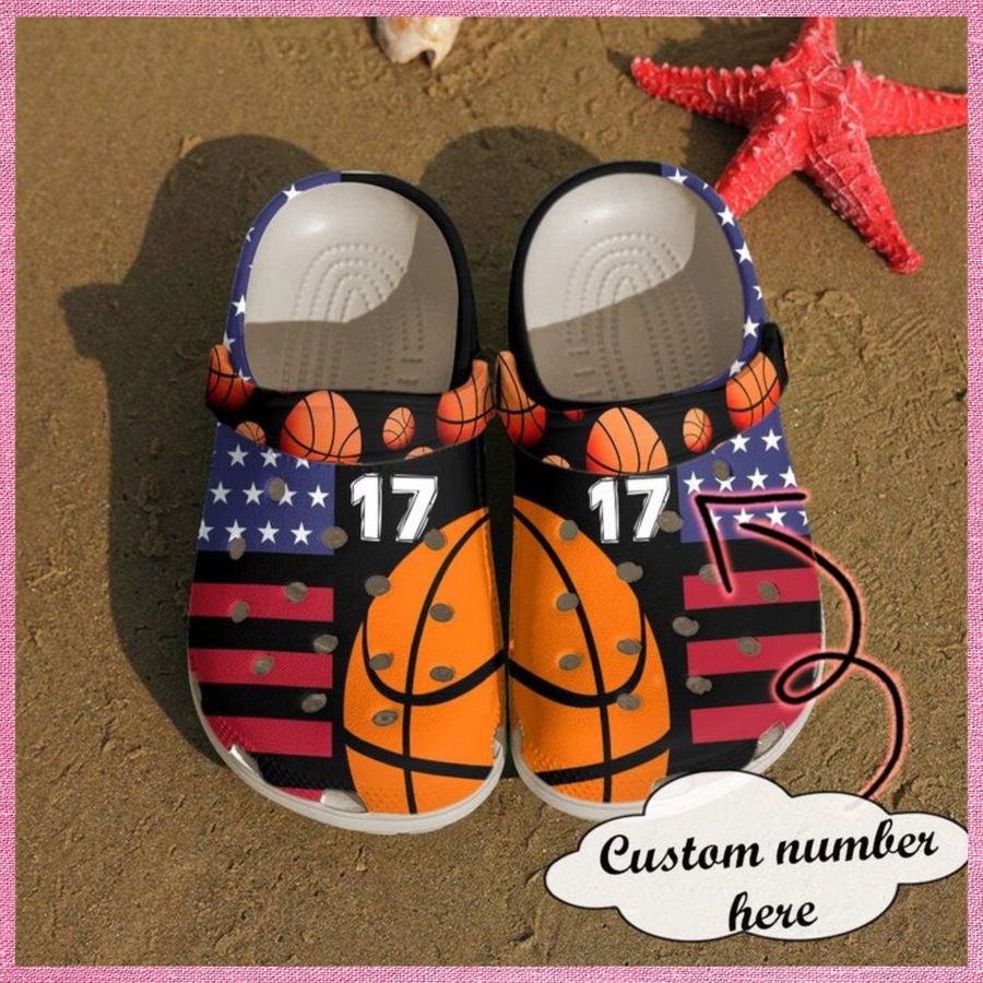 Basketball Personalized American Crocs Clog Shoes