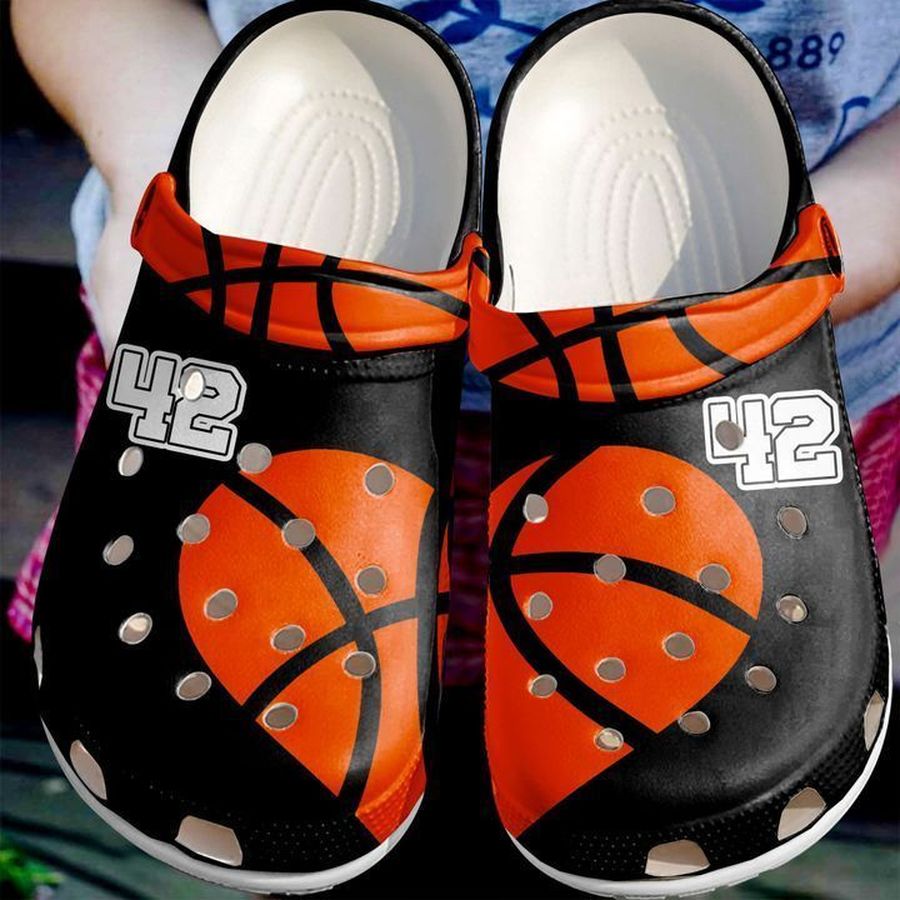 Basketball Personalized Heart Sku 199 Crocs Clog Shoes