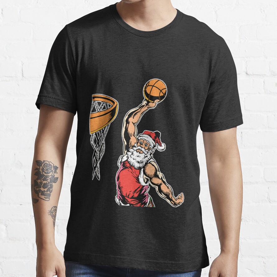 Basketball santa christmas hat ball sport Essential T-Shirt