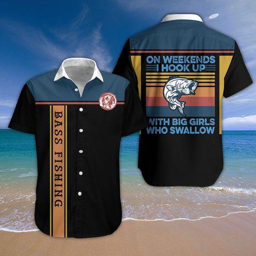 Bass Fishing Hawaiian Shirt Pre13527, Hawaiian shirt, beach shorts, One-Piece Swimsuit, Polo shirt, funny shirts, gift shirts, Graphic Tee