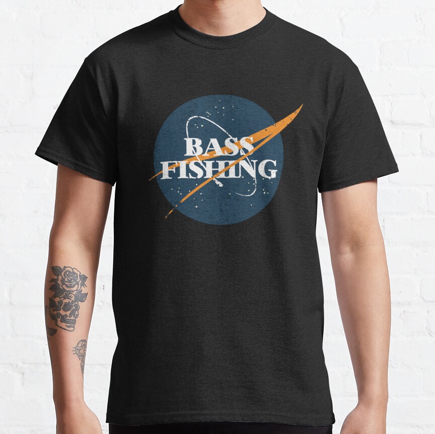 Bass Fishing Space Vintage Classic T-Shirt