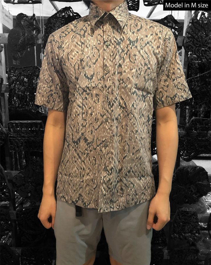 Batik Cotton Shirt (S to 3XL) Size - Short Sleeve Shirt with Pocket - Summer Shirt - Handmade Batik - Smart Casual - Hawaiian Shirt-3