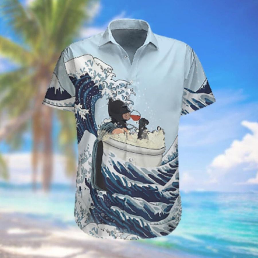 Batman Bathtub And Drinking Hawaiian Shirt Summer Hawaiian Shirt