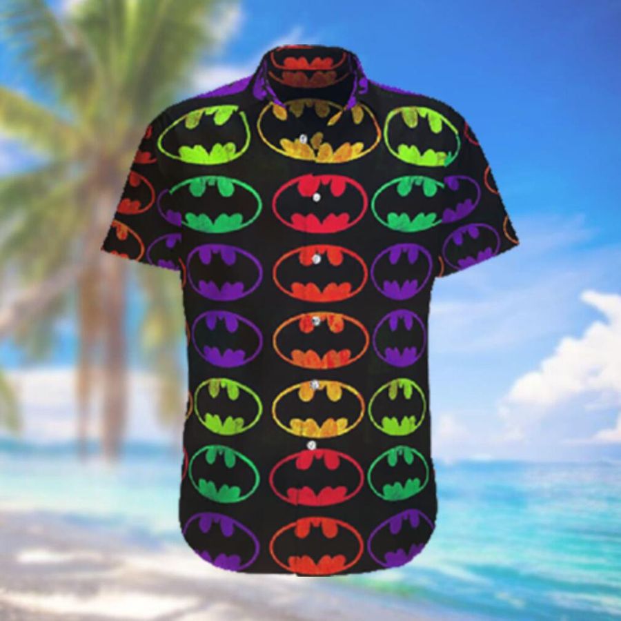Batman Colorful Logo Hawaiian Shirt And T Hawaiian Shirt