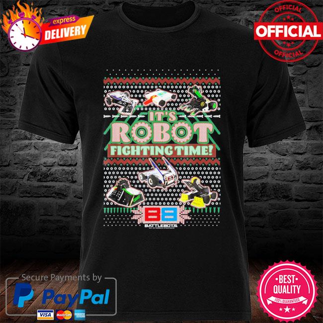 BattleBots Christmas It’s Robot Fighting Time Ugly Sweater