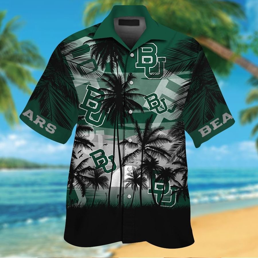 Baylor Bears Short Sleeve Button Up Tropical Aloha Hawaiian Shirts For Men Women Shirt