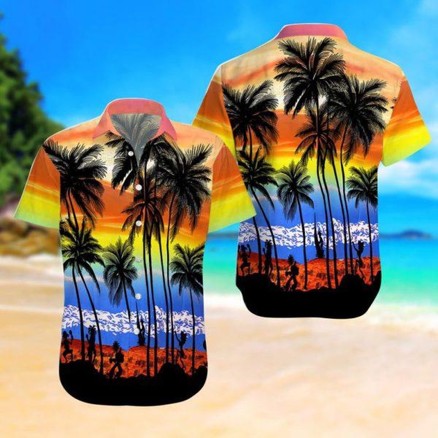 Beach Colorful Hawaiian Shirt Pre11172, Hawaiian shirt, beach shorts, One-Piece Swimsuit, Polo shirt, funny shirts, gift shirts, Graphic Tee