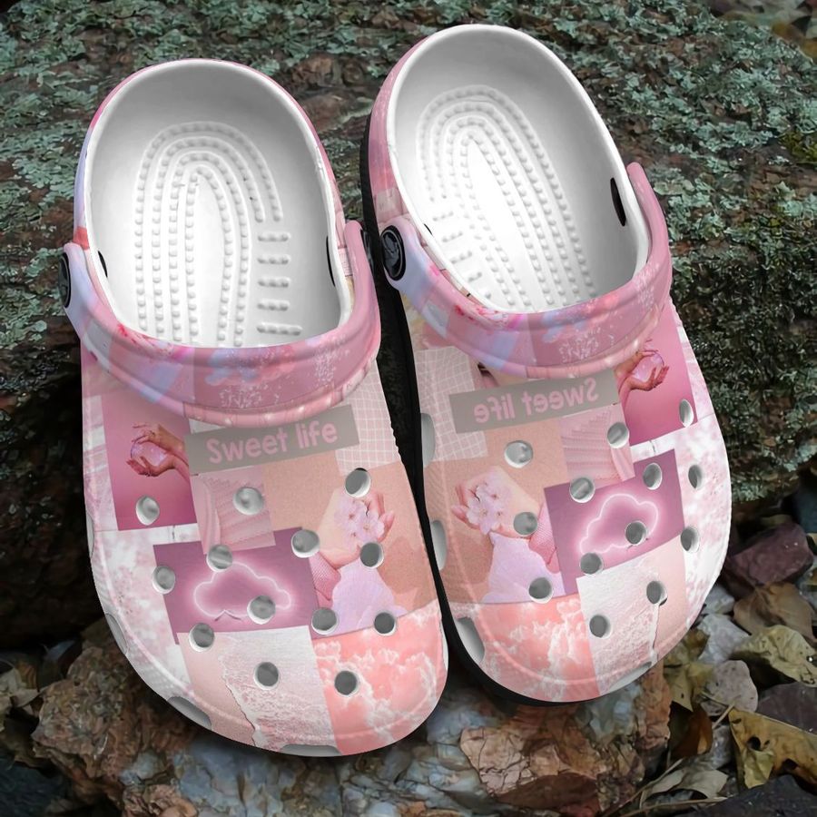 Beach Personalized Clog Custom Crocs Comfortablefashion Style Comfortable For Women Men Kid Print 3D Sweet Life
